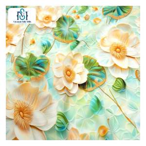 Suave sensación de la mano Tela de impresión digital 100% Rayón/telas de viscosa para vestido de mujer - Product Image 5