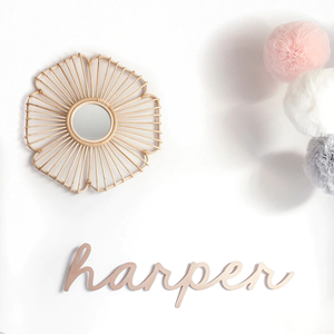 Miroir de salon mural à cadre en rotin de meilleure collection Taille et couleur personnalisables Meubles décoratifs en verre pour chambre à coucher - Product Image 3