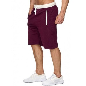 Pantalones cortos de playa personalizados OEM para hombre, pantalones cortos de gimnasio informales con diseño de logotipo bordado de algodón antiarrugas para deportes de invierno y ciclismo - Product Image 4