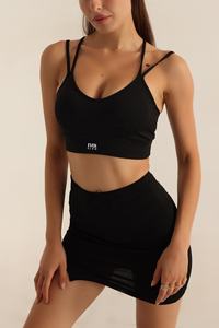 Diseño fresco Sujetador deportivo de secado rápido Heather Yoga para mujer Sujetador deportivo transpirable para adultos Sujetador de yoga con logotipo personalizado Sujetador deportivo de alto impacto - Product Image 5