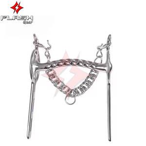 Calidad superior Liverpool 2 Slot Horse Bits Happy Face Liverpool Acero inoxidable Alemán Silver Bit Grado profesional Ecuestre - Product Image 5