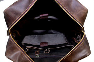 Sac à dos en cuir véritable à la mode Sac à dos de voyage en cuir véritable de grande capacité à bas prix - Product Image 6