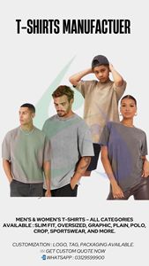 Cotton Made Unisex V Neck T-<b>Shirts</b> Lightweight 180 GSM Full Sleeve Tees with Hole Button Plaid Design - Product Image 5