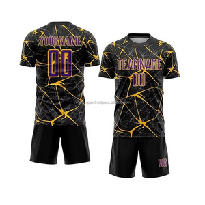 Maillots et shorts de football à manches courtes de couleur unie | Uniformes de sport légers en polyester 100% à bas prix - Product Image 5