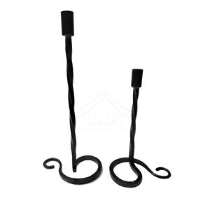 Portavelas de hierro de metal decorativo de inspiración vintage para centro de mesa de comedor y decoración de bodas a precio mayorista - Product Image 2