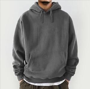 2025 hommes décontracté poids lourd pull à col rond couleur unie chaud vêtements quotidiens mode tricots doux fil sweats à capuche et sweats - Product Image 2