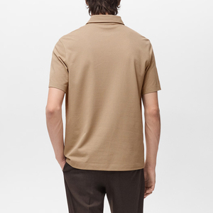 Piqué 100% coton de haute qualité pour polo pour hommes coupe ajustée respirante avec motif solide pour bureau ou utilisation promotionnelle - Product Image 6