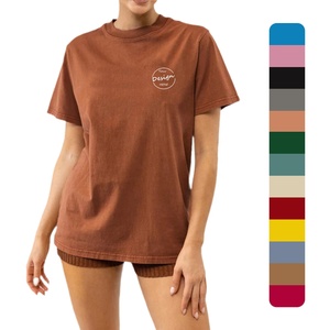 T-shirt décontracté de haute qualité pour femmes, 100% coton peigné, OEM, usine du Bangladesh, 160 g/m², manches courtes, col rond - Product Image 6