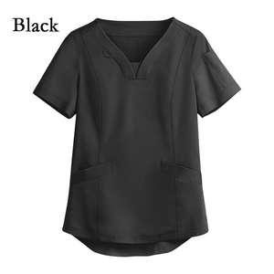 Uniforme médical de gommage 100% coton col en V, vente en gros ODM - Product Image 4