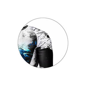 Créez votre propre Rash Guard MMA uni à manches longues, coupe ajustée, logo personnalisé, Rash Guard pour homme à col rond à prix avantageux, personnalisé - Product Image 3