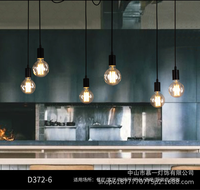 Lustre LED industriel moderne d'intérieur, forme d'araignée noire en fer, IP65, luminaire suspendu décoratif pour la maison