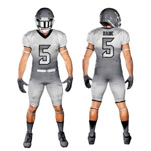 Conjuntos de uniformes de fútbol americano impresos sublimados de Venta caliente para hombres/El mejor uniforme de fútbol americano de talla grande de nuevo diseño - Product Image 3