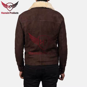 Premium Quality Latest Design Winter Warm All <b>Fur</b> Real Sheep Leather Custom <b>Jacket</b> <b>for</b> <b>Men</b> with Luxurious <b>Fur</b> Collar - Product Image 5