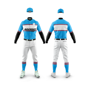 Conjunto de Uniforme de Béisbol Elite Personalizado |   Uniforme de Béisbol con Logotipo y Números Personalizados |   Uniforme de Béisbol Transpirable de Poliéster - Product Image 1