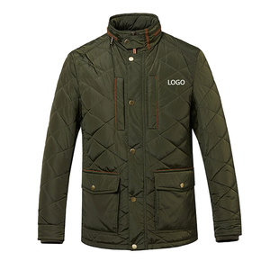 Professional <b>Men's</b> Zipper <b>Puffer</b> <b>Jacket</b> High Quality Canvas Material Stand Plain <b>White</b> Budget-Friendly Winter Bubble Coat - Product Image 1