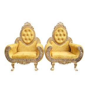 Silla Vintage Royal de Altura Baja con Respaldo Acolchado para Decoración de Mandap de Bodas, Escenario de Boda, Hotel, Banquete, Eventos - Product Image 2