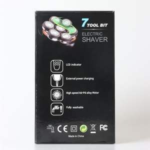 Rasoir électrique étanche IPX7 pour hommes chauves, rasoir rotatif humide et sec avec chargement USB sans fil pour usage facial et application en camping-car - Product Image 5