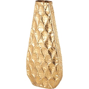 Vase à fleurs en métal coulé couleur or Décoration de maison luxueuse pour de superbes arrangements floraux - Product Image 1