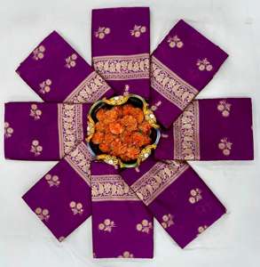 Hermoso estilo Bollywood All-Pallu Jacquard Work Saree Exclusivo Jacquard Border Rich Viscose para fiestas Diwali Festividades - Product Image 6