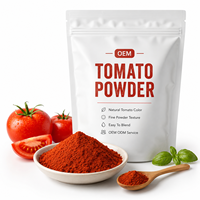 Poudre de tomate naturelle en gros, qualité alimentaire, ingrédient végétal, OEM ODM, marque privée, approvisionnement direct usine en vrac
