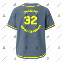 Chi Grec Eta Phi Sorority Vêtements Prêt À Expédier Denim Brodé Baseball Jersey Softball Gilet