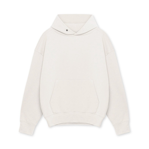 Sweats à capuche en coton éponge français double couche personnalisés poids lourd pour la conception d'impression bouffante Streetwear pour la saison d'hiver recadrée à capuche - Product Image 4