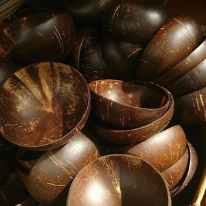 Cuencos de cáscara de coco populares, utensilios de cocina hechos a mano respetuosos con el medio ambiente para batidos, ensalada, arroz, avena y estilo de vida vegano saludable - Product Image 3