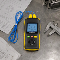 Thermomètre portatif à double canal TC602 avec écran LCD, dispositif de mesure de température numérique, thermomètre à thermocouple de type K/T/J