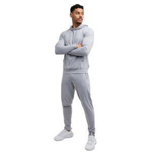 Ensemble survêtement 2 pièces en molleton de coton français écologique avec impression vintage streetwear, logo personnalisé, hiver - Product Image 2