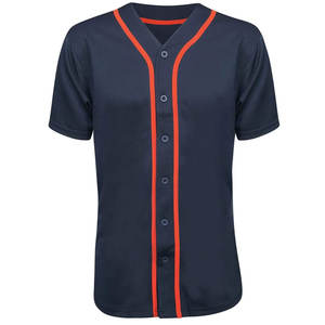 Camiseta de Béisbol Personalizable con Estampado de Moda Urbana, Detalle de Botones Completos, Secado Rápido, Ligera, Holgada, de Poliéster Transpirable - Product Image 5