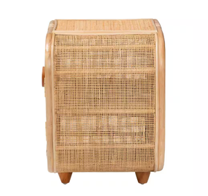 Meubles décoratifs pour la maison: petites armoires carrées en rotin naturel du Vietnam pour le salon - Product Image 6