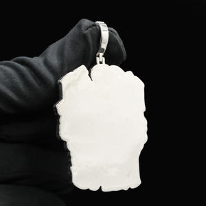 Collier pendentif en acier inoxydable personnalisé avec CZ et diamants glacés - Style hip-hop unisexe - Prix d'usine - Product Image 2