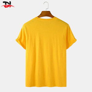 Camiseta transpirable de algodón orgánico 100% para hombre al por mayor, camiseta transpirable ecológica de estilo Hip Hop con logotipo personalizado estampado en blanco - Product Image 2