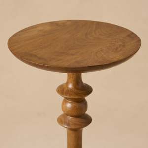 Mesa de Cóctel Moderna de Madera de Mango Pulida de Creaciones Antiguas - Product Image 5