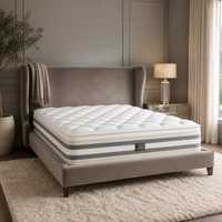 Matelas en latex double face JISI Queen, doux, 30 cm, matelassé, pour chambre d'hôtel
