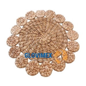 Haute bonne qualité jacinthe d'eau plaque ronde décor Table napperon écologique Durable meubles de maison - Product Image 1
