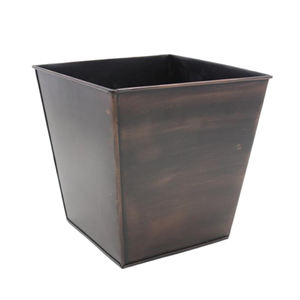 Couverture de jardinière carrée en étain la moins chère avec une couleur en relief blanche pour l'utilisation décorations de bureau à domicile et de jardin fournitures de jardin en plein air - Product Image 4