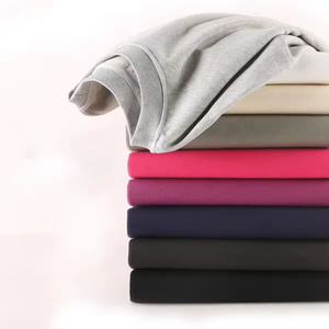 Sweats en coton épais personnalisé solide Applique impression numérique saison d'hiver français éponge doublé tissé coupe ample - Product Image 2