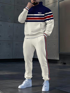 Conjunto de suéter con capucha para hombre, otoño-invierno, holgado, de terciopelo, grueso, deportivo, de dos piezas, especial - Product Image 6