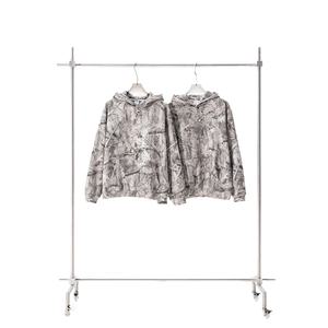 Sjy เสื้อฮู้ดลายพรางมีซิปพิมพ์ลายพรางต้นไม้แท้วินเทจสำหรับผู้ชาย - Product Image 3