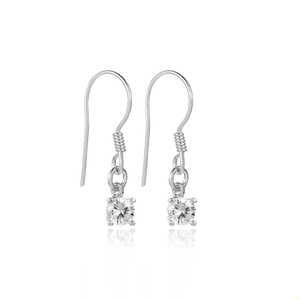 Boucles d'oreilles rondes en quartz clair délicates, plaquées or, argent sterling 925, fabrication artisanale, bijoux turcs en gros pour les occasions de fête - Product Image 5
