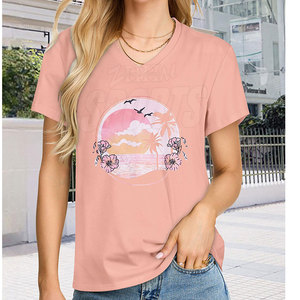 เสื้อยืดพิมพ์ลายสำหรับผู้หญิงเสื้อยืดพิมพ์ลายวัสดุดีที่สุด - Product Image 3