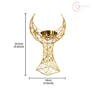 Portavelas Artístico de Metal para Uso en Ramadán |   Color Personalizable, Portátil y Duradero |   Añade un atractivo visual a los espacios interiores - Product Image 2