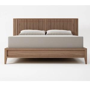 wooden <b>bed</b> king size teak wood with side doors - Product Image 1