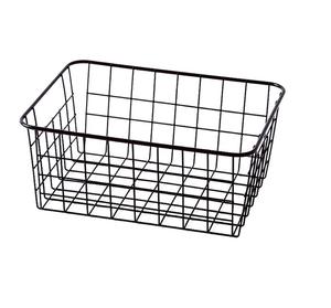 Panier de rangement au design moderne pour la maison, panier au design moderne en finition peinture poudre noire, artisanat, panier de rangement - Product Image 4