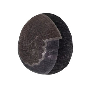 Perruque en cheveux humains Remy Taz Hair BD THB 2025 pour homme, texture ondulée, densité 150%, dentelle frontale, texture droite, cheveux chinois - Product Image 1