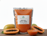 Rode Papaya Concentraat 24 Brix Aseptisch 100% Natuurlijk Bulk Export India Fles/Vat Verpakking FSSAI Gecertificeerd 99,99% Zuiverheid