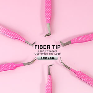 Pinzas de pestañas postizas con punta de fibra precisa para extensión de pestañas Mega volumen pestañas hacer ventiladores aislamiento de arranque herramientas de maquillaje de artista - Product Image 4