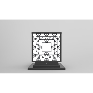 Modern DTC.001.07 LED Gate <b>Post</b> <b>Light</b> Aluminum and Glass PC Pillar Lamp IP65 Garden Usage - Product Image 3