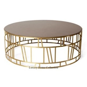 Mesa lateral y central de metal de forma redonda, hecha a mano, última llegada, centro de mesa metálico, cuencos, colocaciones y suministro de mesa potable - Product Image 1